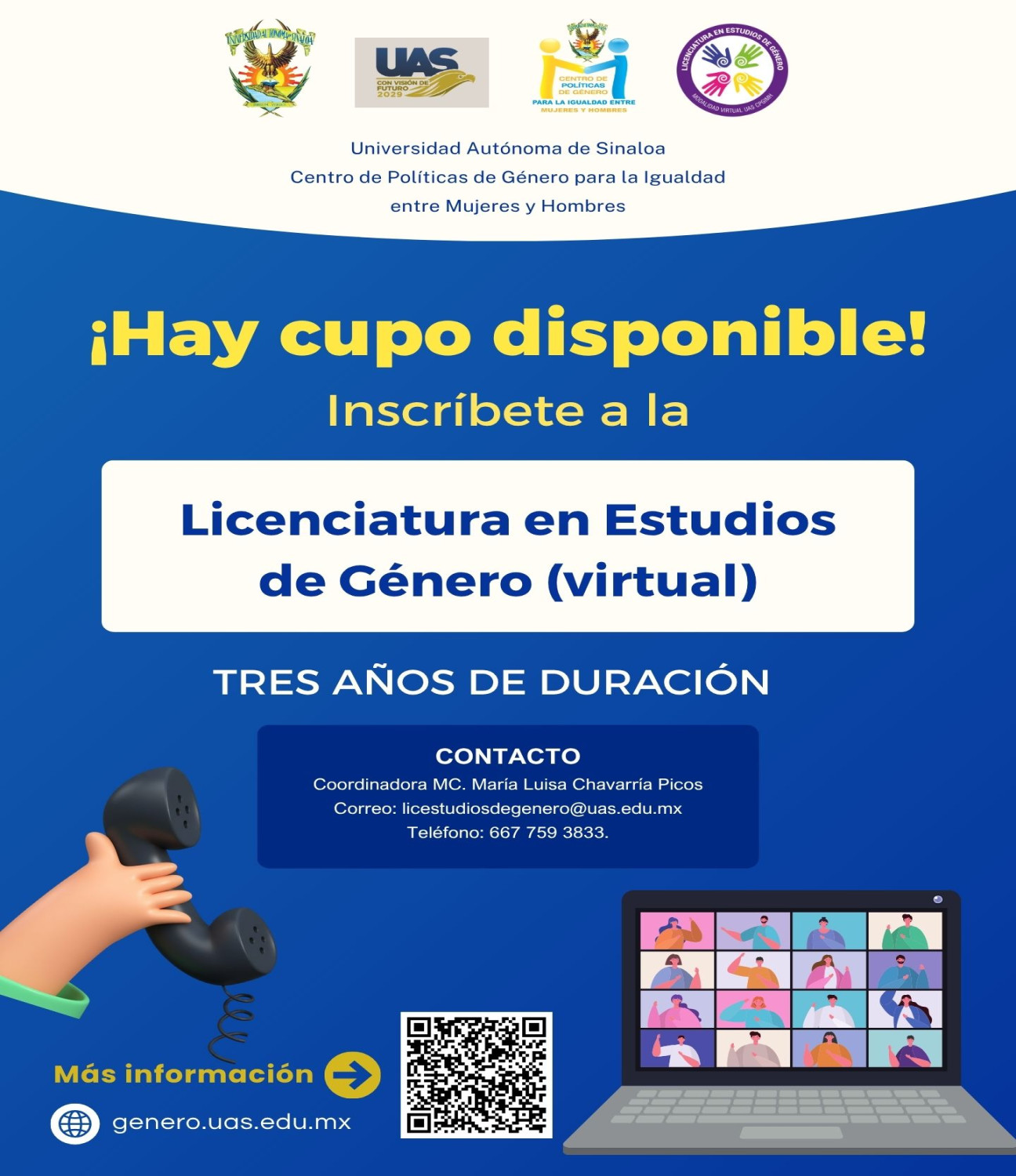 Inscríbete a la Licenciatura en Estudios de Género